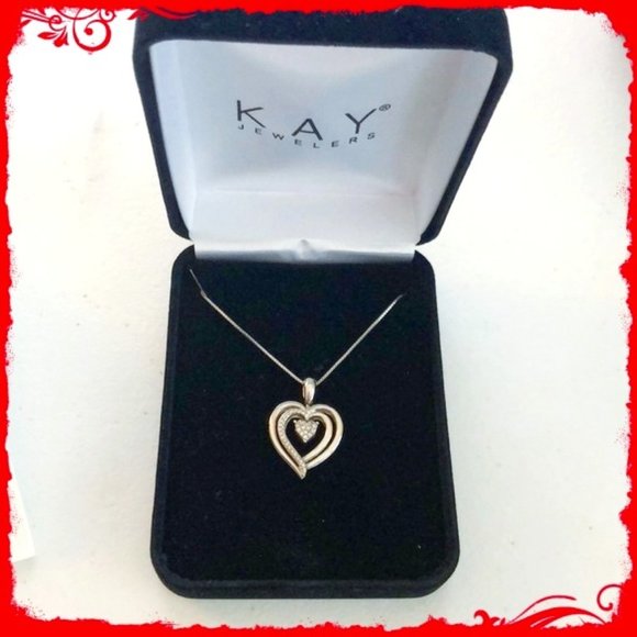 Kay Jewelers NIB Sterling Silver Reversible Ruby & Sapphire Necklace - Picture 4 of 11